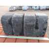 Tumbled Block Paving High Kerbs for Driveways in Charcoal