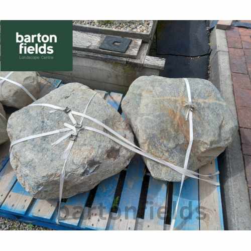 Large Boulders: Natural Stone Boulders Approx. 700mm in Size - Pallet of 2 Boulders