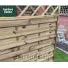 Horizontal Flat Top Fence Panel with Diamond Trellis - 180cm x 180cm