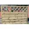 Horizontal Flat Top Fence Panel with Diamond Trellis. 180cm x 180cm
