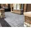 Driveway Flags: 4 Mixed Size 60mm Thick Paving Slabs in Charcoal - Project Pack 7m2