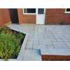 Porcelain Paving: Italian Stones Steel Grey 3 Mixed Size Paving Tiles - Patio Pack of 20.48m2