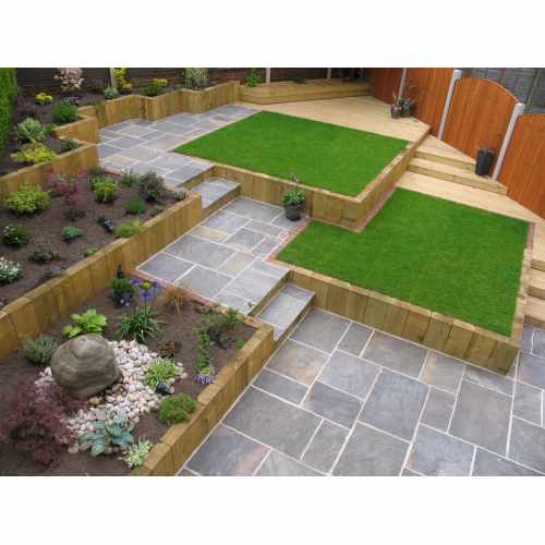 Natural Stone Paving, Sandstone. 4 Size in Galaxy