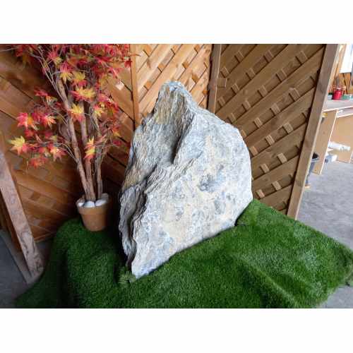 Water Feature: Grey Quartz Stone Pre-Drilled Monolith Water Feature - 875mm High