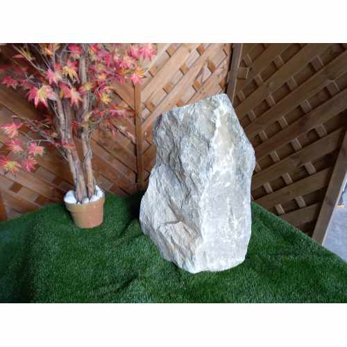 Water Feature: Grey Quartz Stone Pre-Drilled Monolith Water Feature - 750mm High