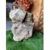 Water Feature: Silver Quartz Stone Pre-Drilled Monolith Water Feature - 770mm High