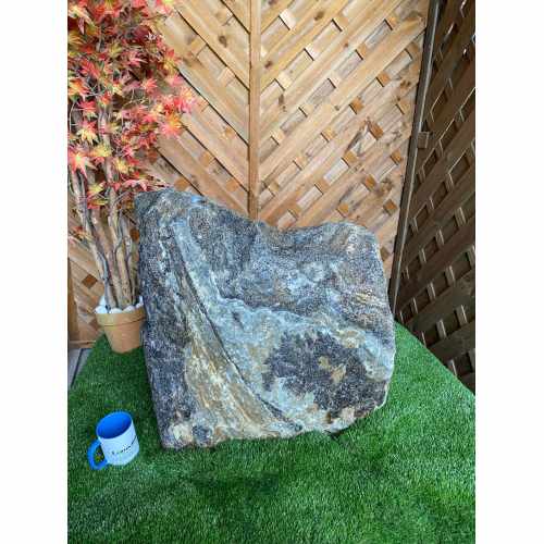 Water Feature: Silver Quartz Stone Pre-Drilled Monolith Water Feature - 660mm High
