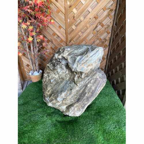 Water Feature: Silver Quartz Stone Pre-Drilled Monolith Water Feature - 640mm High