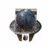 Water Feature: Natural Black Granite Pre-Drilled 50cm Dia Sphere - Complete Water Feature Kit  