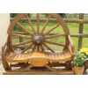 Cartwheel Two Person Garden Seat - Made from Reclaimed Teak