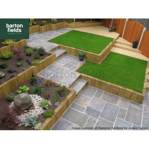 Natural Stone Paving, Sandstone. 4 Size in Galaxy