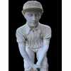 White Marble Golfer Statue