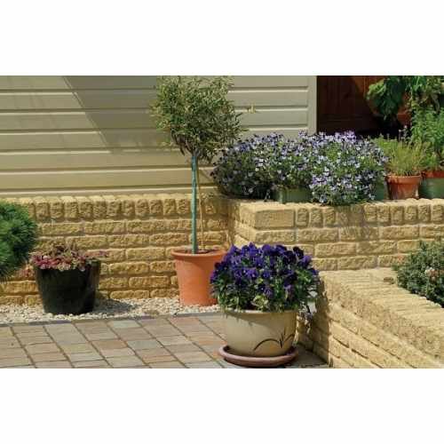 Tumbled Garden Walling Stone, 229x100x65mm Size Walling in Cotswold Buff Colour - Pack 5m2
