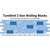 Tumbled Garden Walling Stone, 2 Size Walling Project Pack in Grey Colour - PacK 5.2m2
