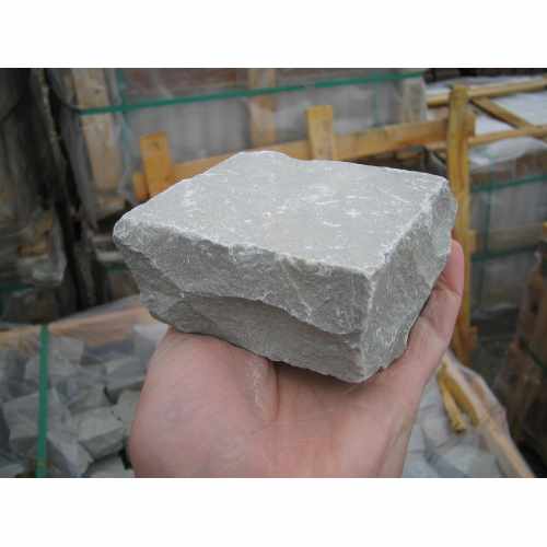 Natural Sandstone Cobbles, Silver Mist- 10cm x 10cm